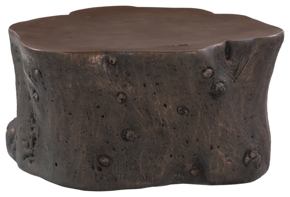 Log Coffee Table, Bronze