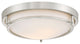 2-Light Flush Mount, Brushed Nickel