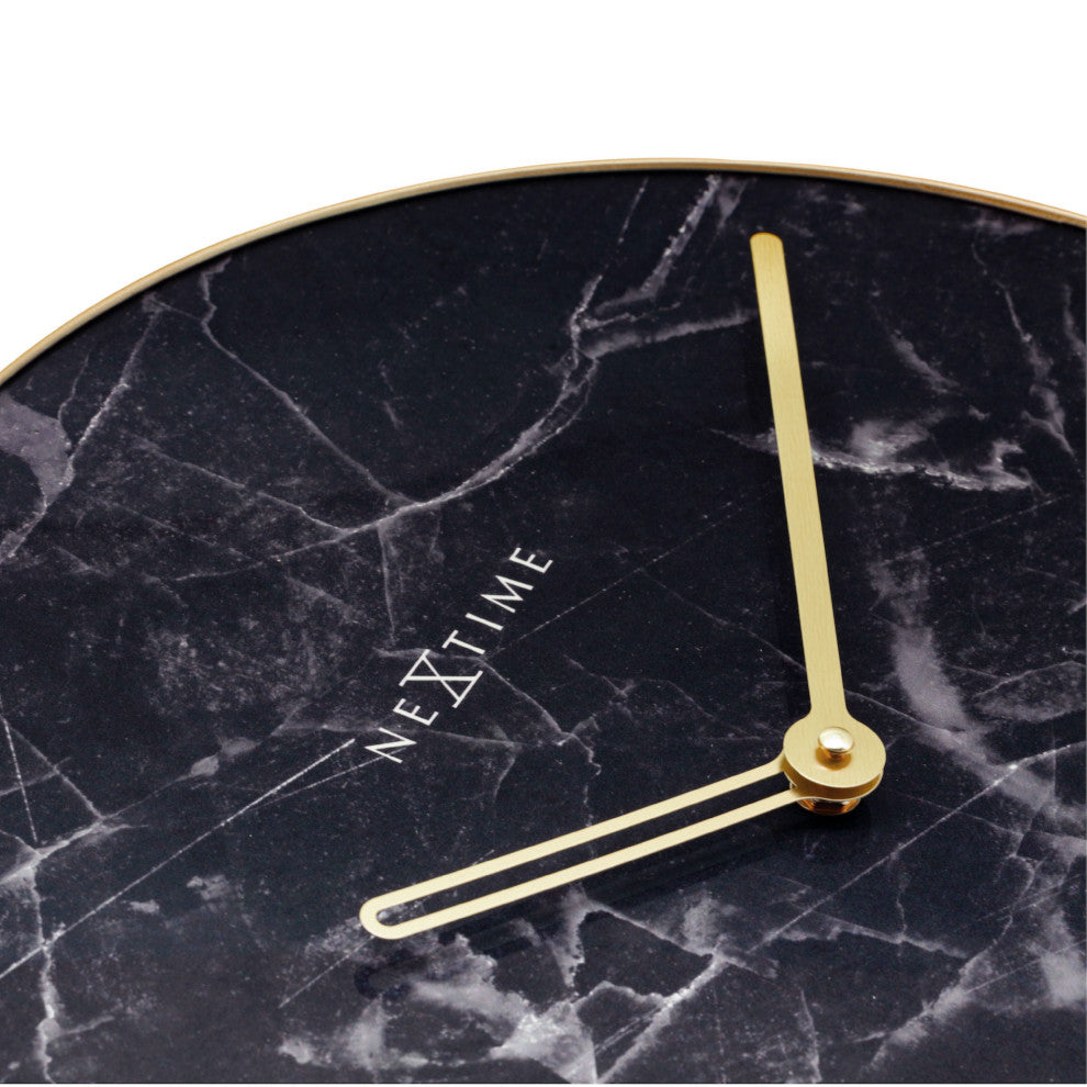 NeXtime Marble Wall Clock, Black