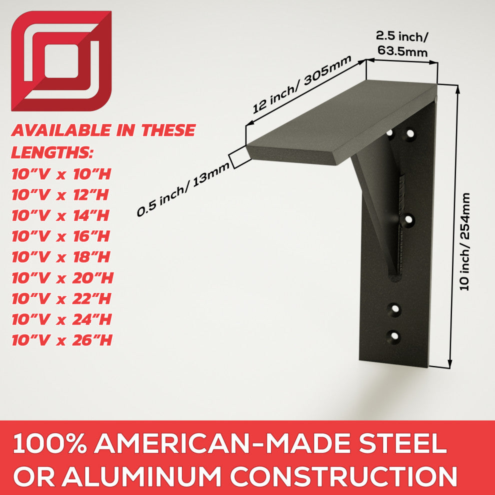 The Original™ Large Shelf Countertop Support Bracket, 20"x10"