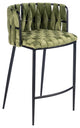 Milano Counter Chair, Green and Black