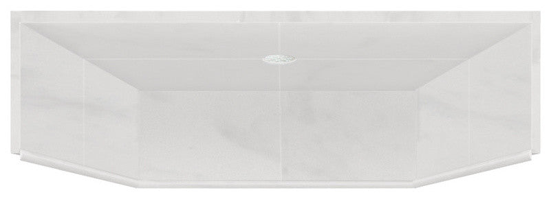 Transolid, Bathroom Part, White Carrara, 36"x36"x13"