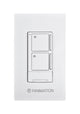 Wall Control With Receiver 3 Speed Fan and Light White