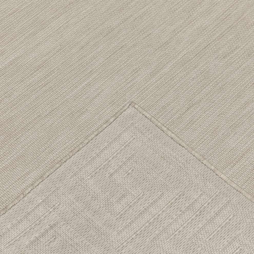 Parlan Aztec Border Indoor-Outdoor Area Rug, Gray, 1'10"x7'3"