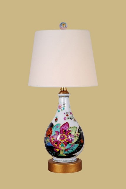 Vibrant Blooms Porcelain Table Lamp