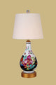 Vibrant Blooms Porcelain Table Lamp