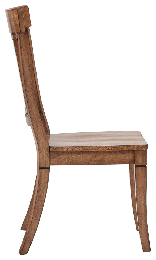 Arbor Hill Panel Back Wood Dining Chair, Set of 2, Oak