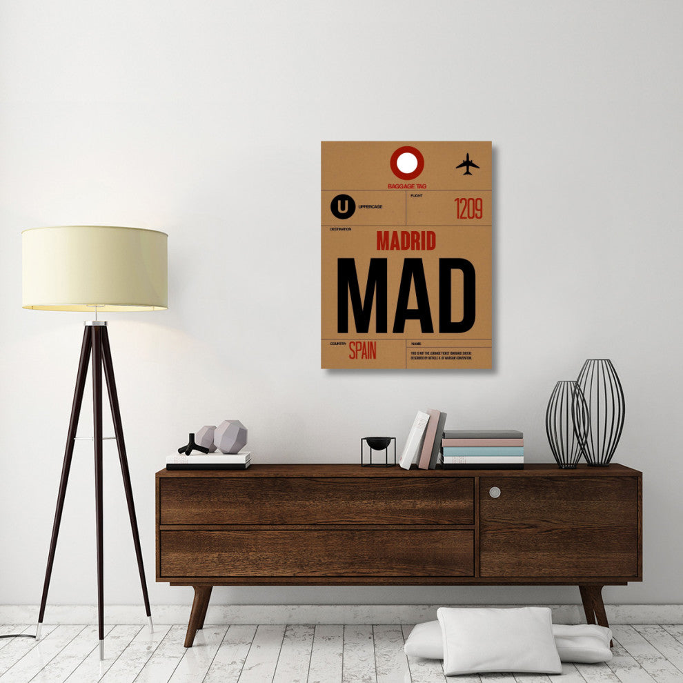 "MAD Madrid Luggage Tag 2" Fine Art Print