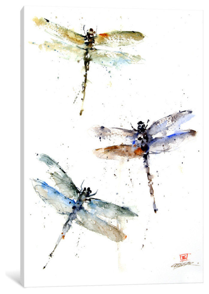 "Dragonflies" by Dean Crouser, 18x12x1.5