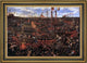 Domenico Robusti Battle of Salvore Framed Premium Canvas Print, 18"x27"