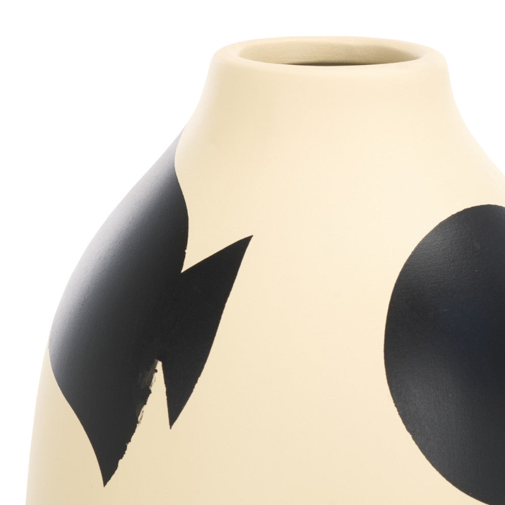 Safavieh Tahleah, Ceramic Vase, Set of 2, Cream/Black
