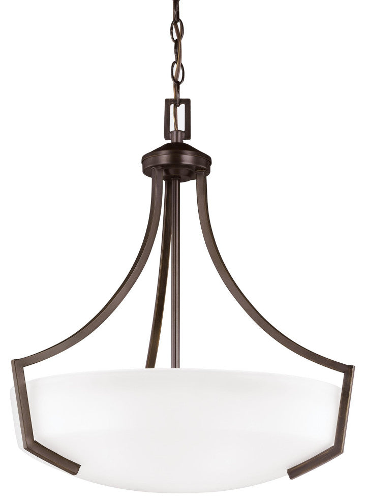 Hanford 3-Light Pendant, Burnt Sienna