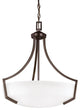 Hanford 3-Light Pendant, Burnt Sienna