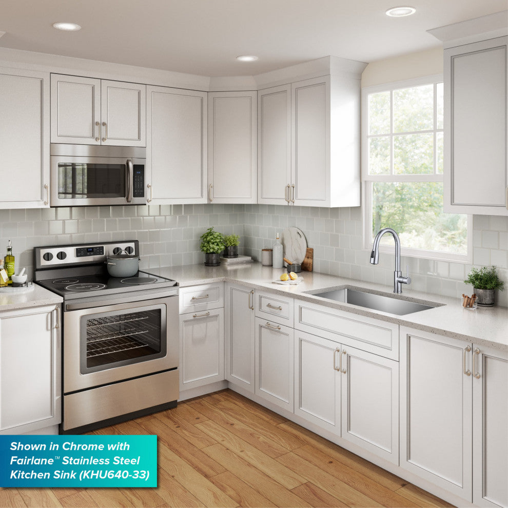 KRAUS Coda 2-Function 1-Handle Pull Down Kitchen Faucet Spot Free St Steel