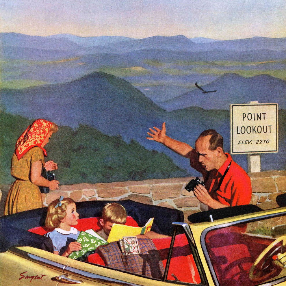 "Lookout Point" Painting Print on Canvas by Richard Sargent
