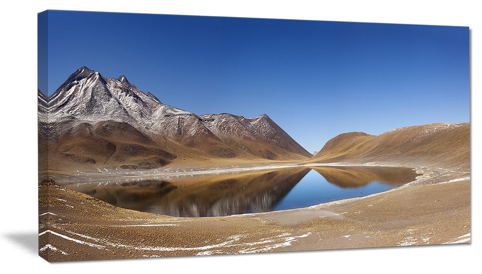 "Miniques Lagoon North of Chile" Seashore Wall Art, 40"x20"