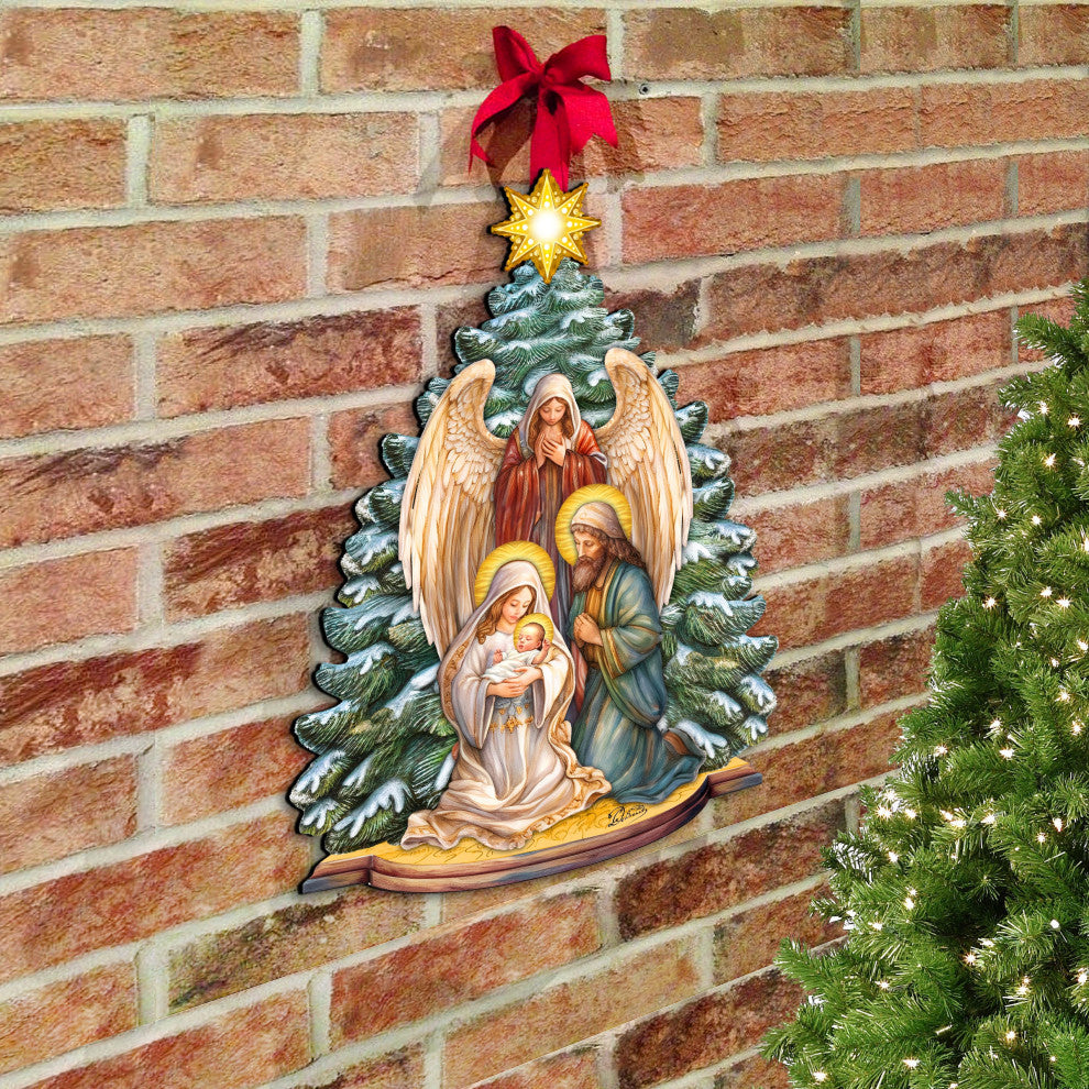 Holy Family Nativity Holiday Door Decor Christmas Decor
