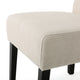 GDF Studio Araducan Beige Fabric Dining Chairs, Set of 2