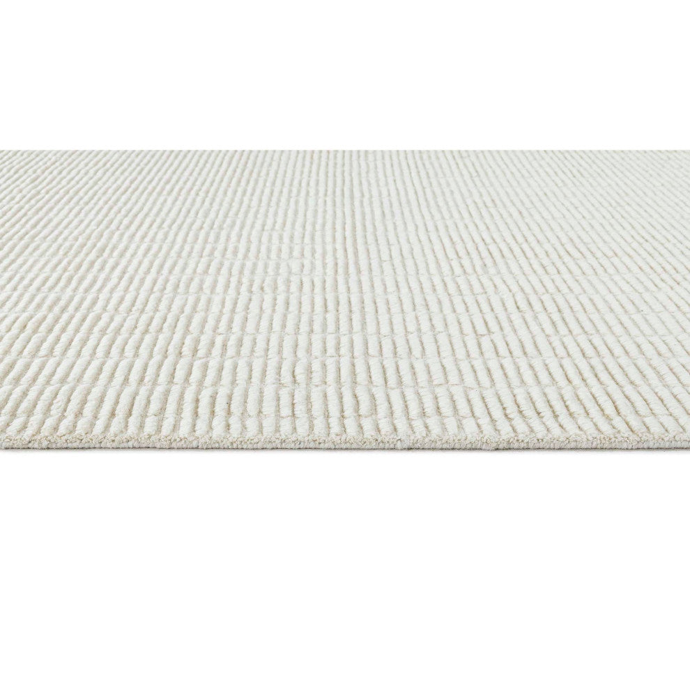Creed Tufted Area Rug, Ivory, 6'x9'