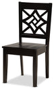 Isidro Modern Contemporary 5-Piece Dining Set, Dark Brown
