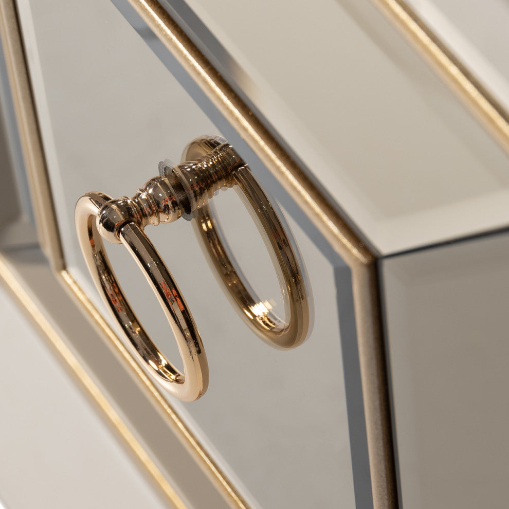 Madison Console, Glistening Gold