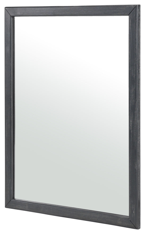 Modrest Fields Modern Black Acacia Mirror