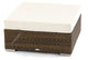 Malaga Wicker Coffee Table/Ottoman, Cushion: Canvas
