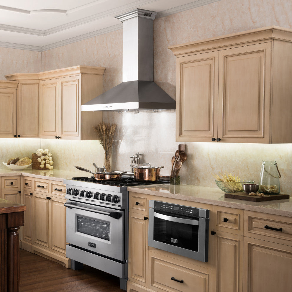 ZLINE 30" Ducted Vent Wall Mount Range Hood With Built-in CrownSound