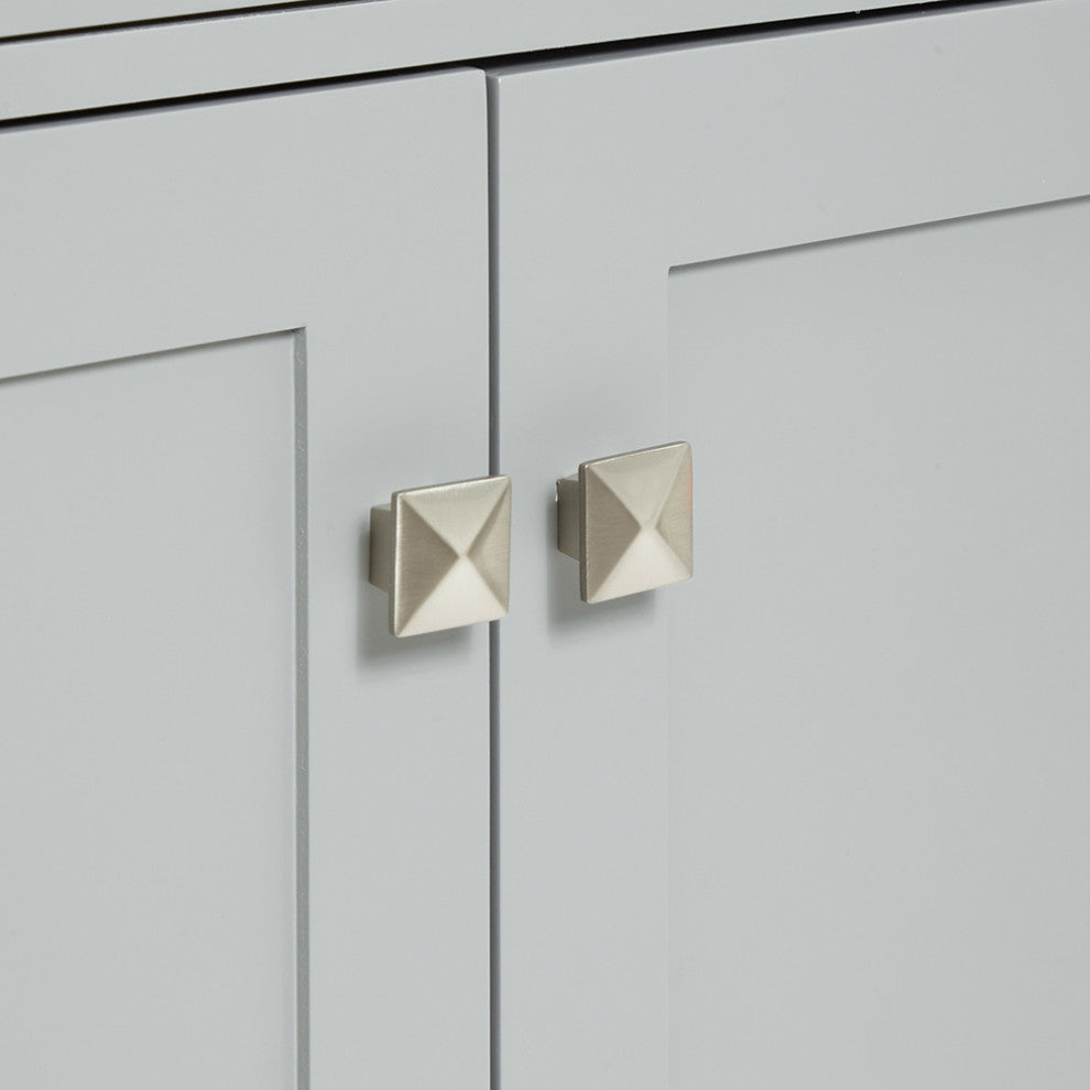 Ariel Bristol 60" Sinks Bath Vanity Base, Gray