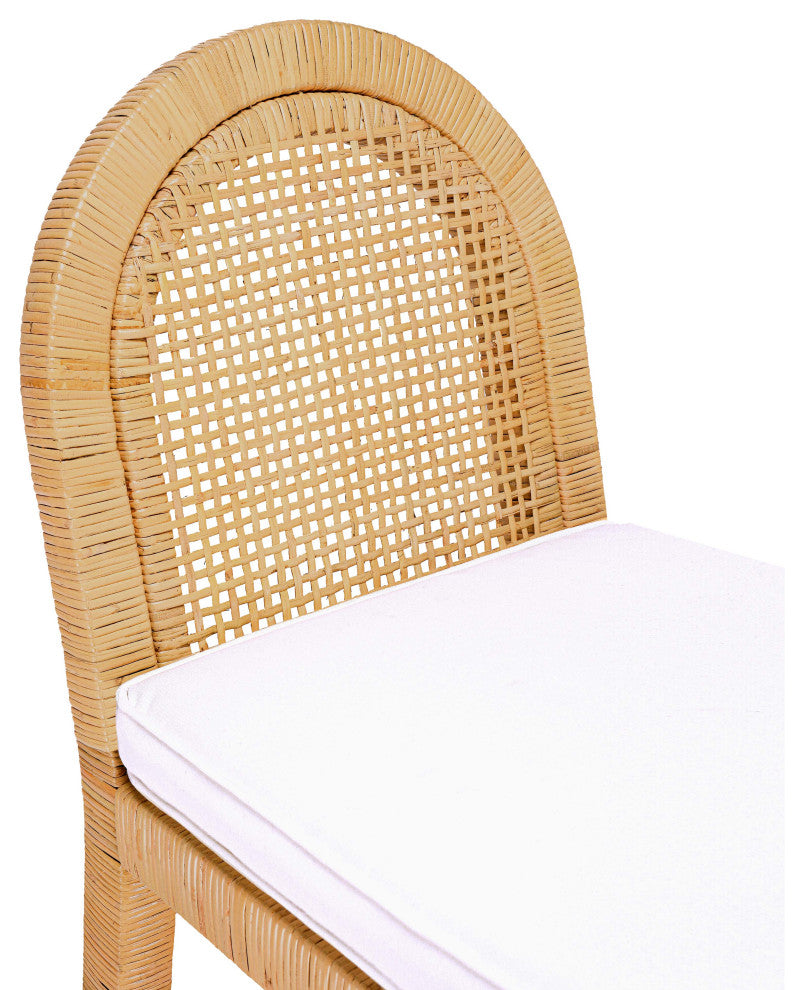 Amara Natural Rattan Arched Back Dining Chair