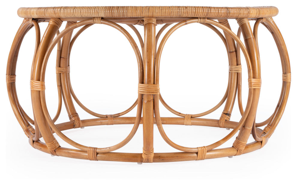 Savannah Woven Rattan Round Coffee Table