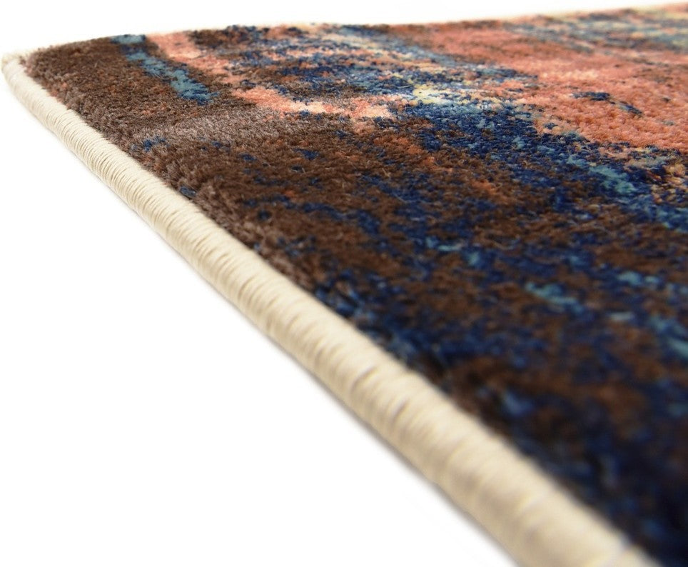 Unique Loom Brick Red Thames Mystic 2' 0 x 6' 0 Runner Rug