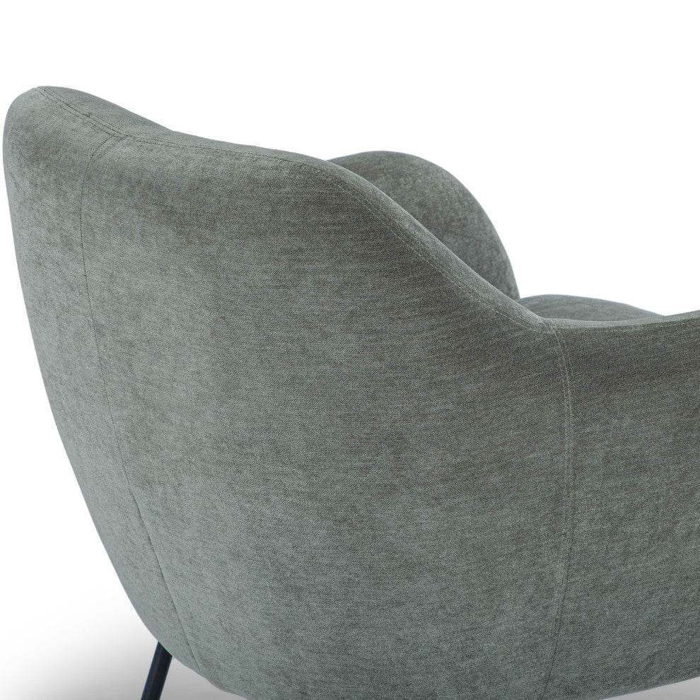 Metro, Zurich Accent Chair, Forest Green