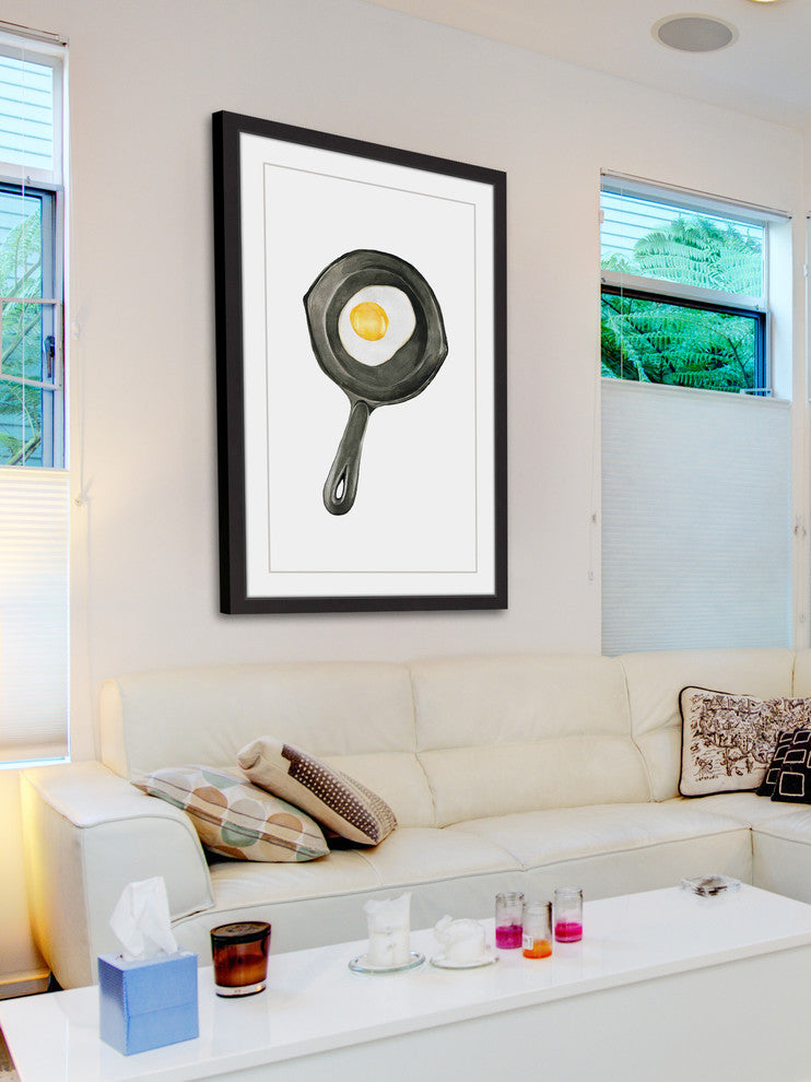 "Morning Eggs" Framed Painting Print, 12"x18"