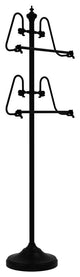 Foor Standing 49" Towel Stand, Matte Black