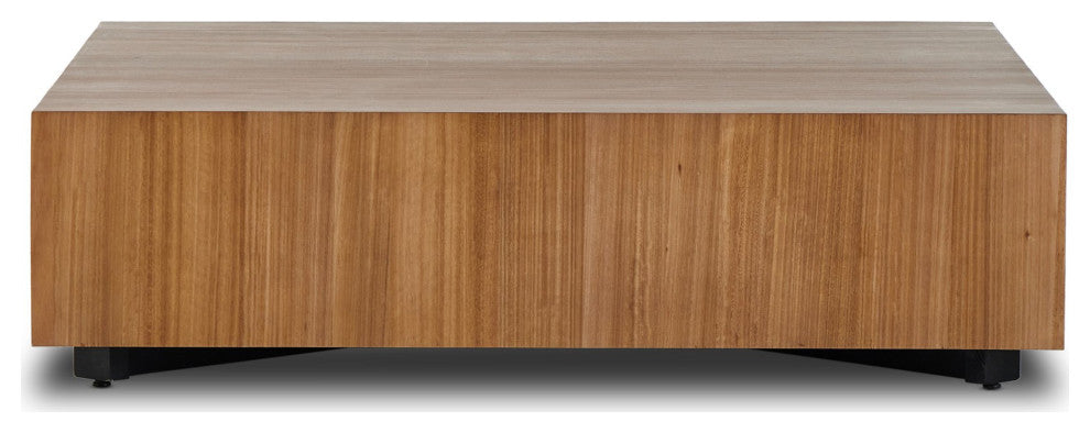 Hudson Large Square Coffee Table Natural Yukas, Black Pine