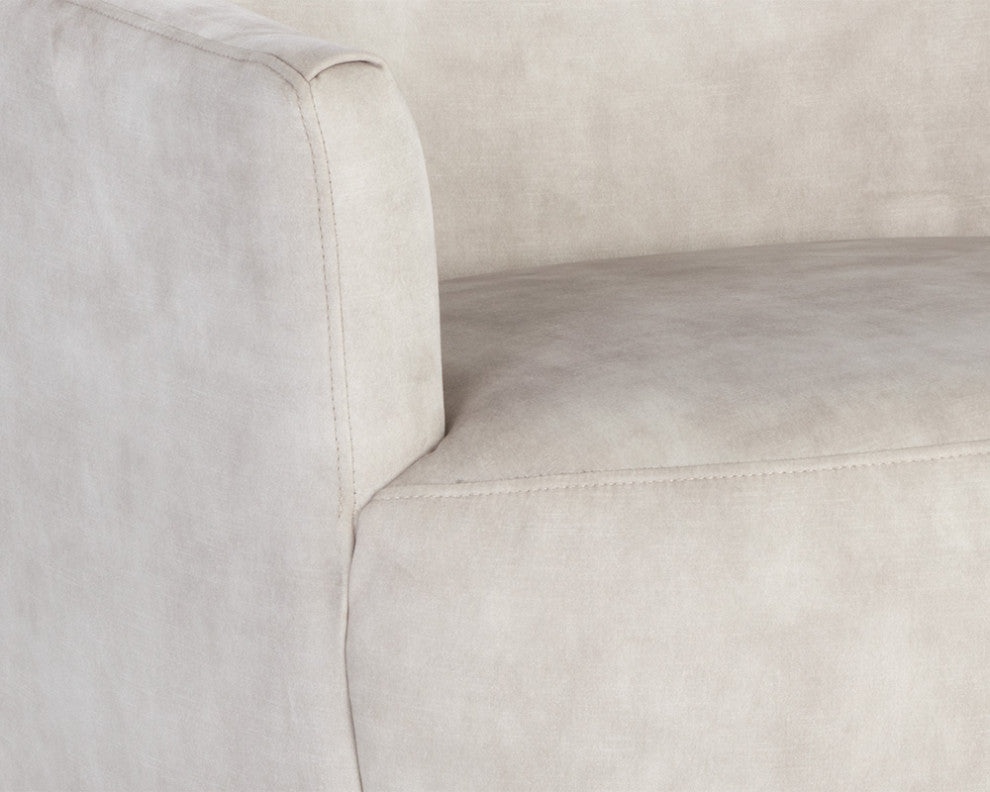 Casey Swivel Lounge Chair Nono Cream, Cream