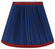 Softback Mushroom Pleated Lamp Shade, 5x9x7", Navy Blue, Burgundy, Single