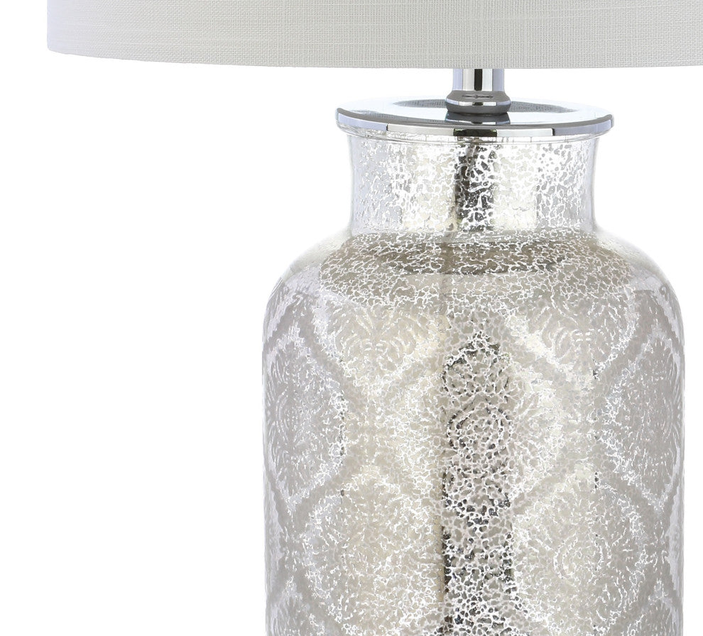 Emilia Trellis Pattern Glass Table Lamp, Emilia