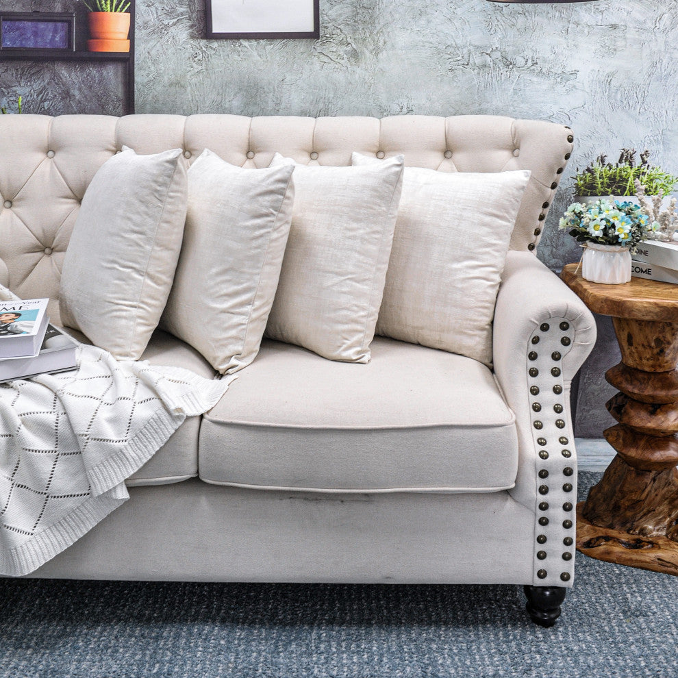 Serenta Textured Velvet Pillow Shell, Set of 4, Gardenia