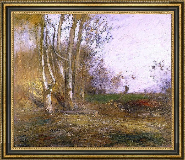 John Murphy Woods Clearing Framed Premium Canvas Print, 20"x25"