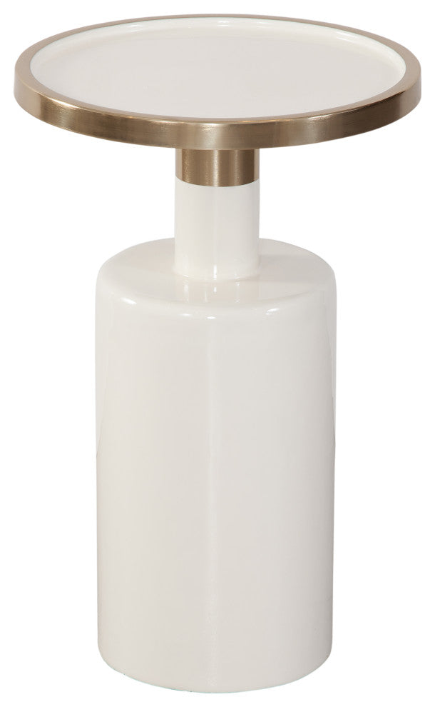 Brice Accent Table - White