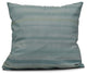 Raya De Agua, Stripe Print Pillow, Aqua, 20"x20"