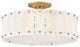 Fredrick Ramond Simone Medium Semi-Flush Mount, Burnished Gold