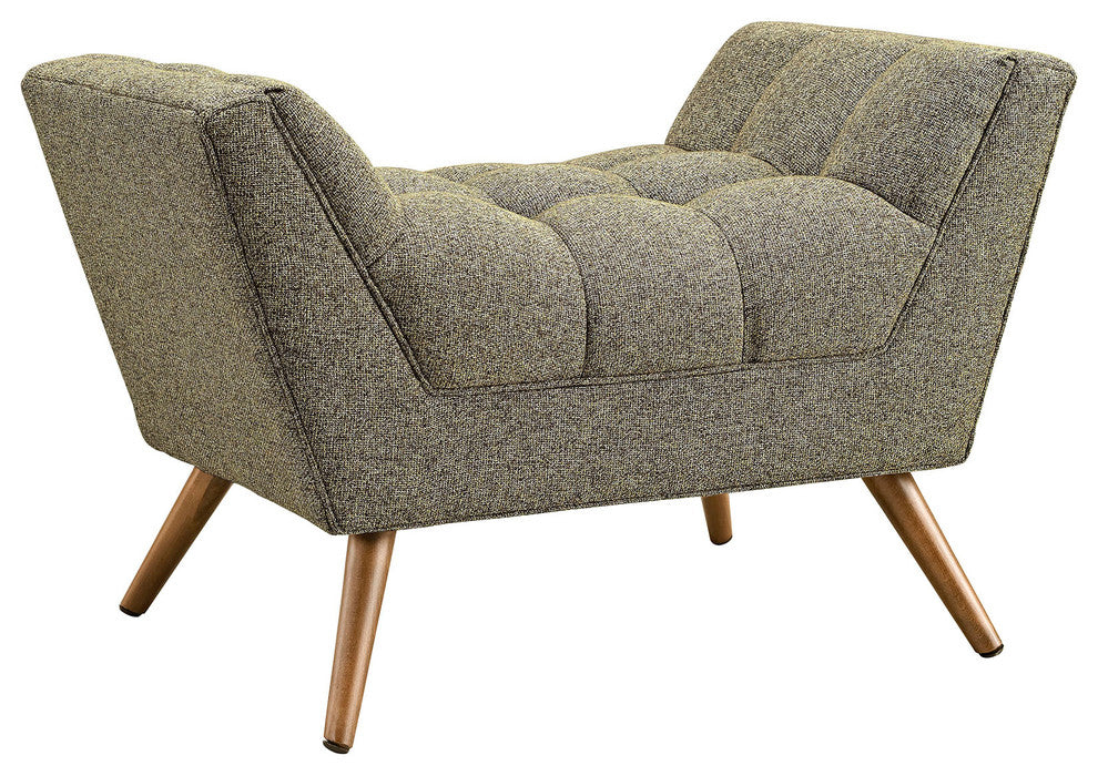 Modern Contemporary Fabric Ottoman , Beige, Fabric