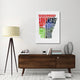 "Arkansas Watercolor Word Cloud" Fine Art Print