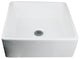 Nantucket Sinks NSV107A 15" Square Ceramic Vessel Bathroom Sink in White