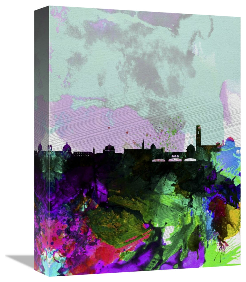 "Florence Watercolor Skyline" Fine Art Print