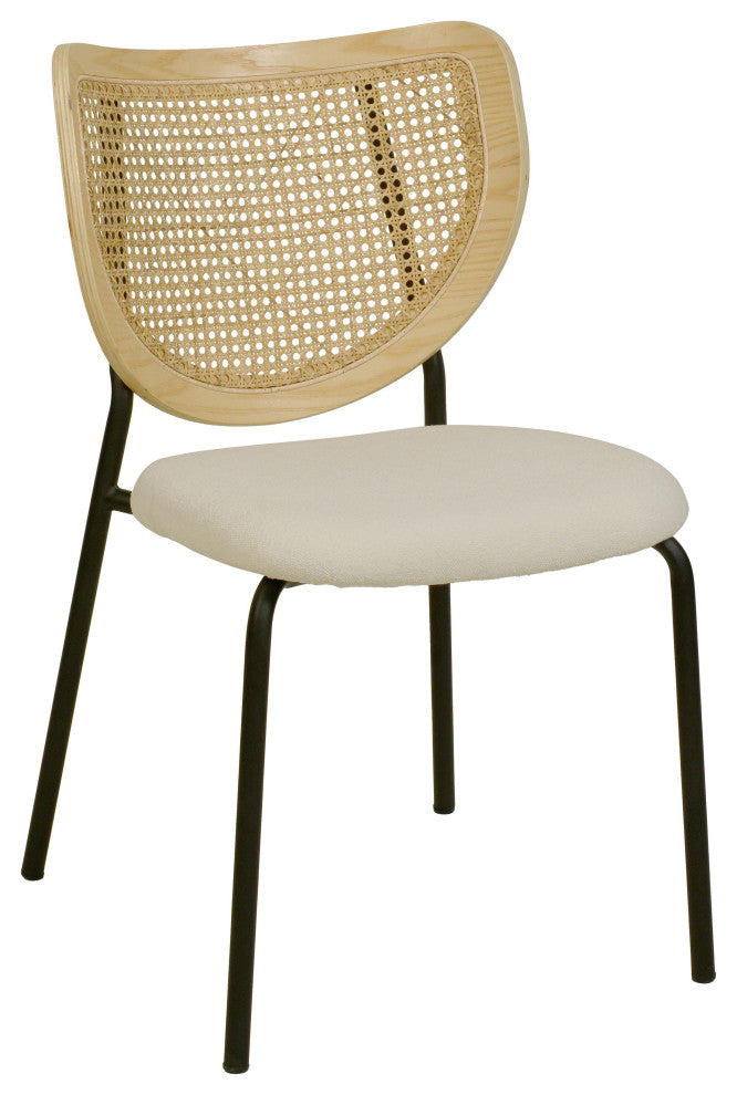 Nessie Natural Rattan Dining Chair - Set of 2