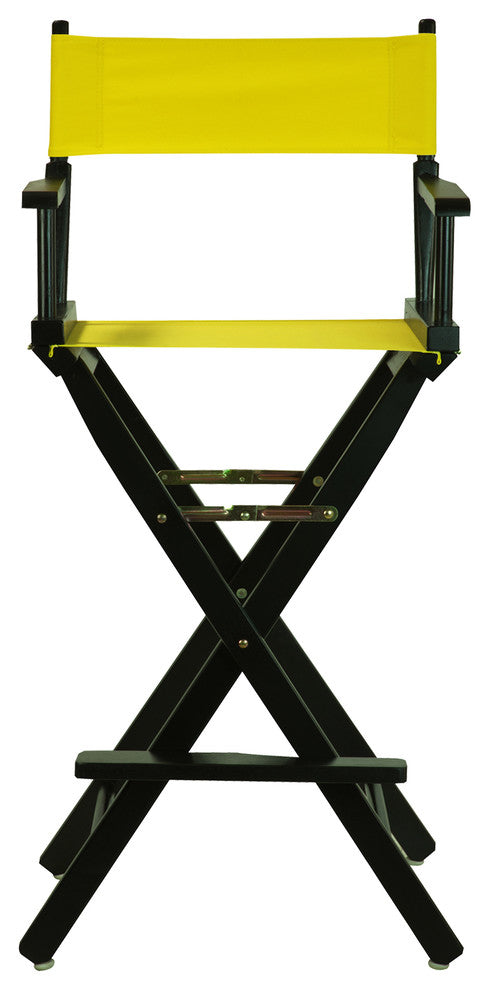 030" Director's Chair Black Frame-Yellow Canvas